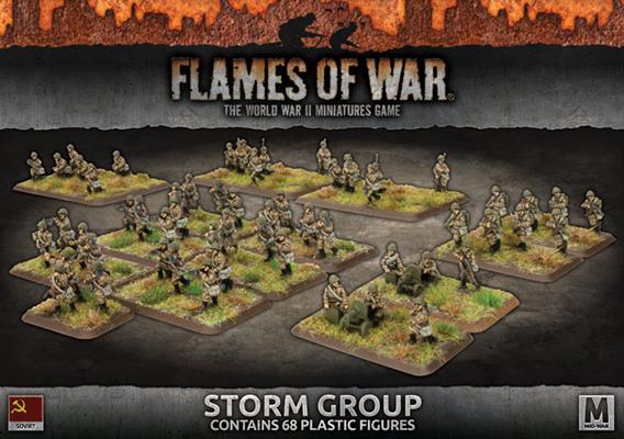 Flames of War: Soviets: Storm Group (70 figs Plastic) - SBX52