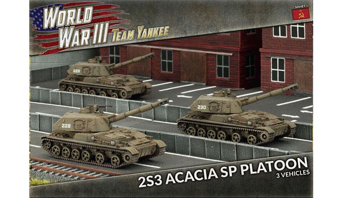 Team Yankee WWIII: Soviet - 2S3 Acacia Heavy SP Howitzer Battery - TSBX17