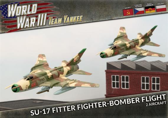 Team Yankee WWIII: Soviet - Su-17 Fitter Fighter-bomber Flight (x2) - TSBX28