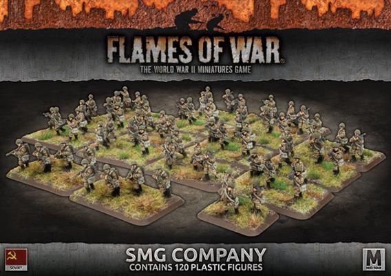Flames of War: Soviets: SMG Company (120 figs Plastic) - SBX51