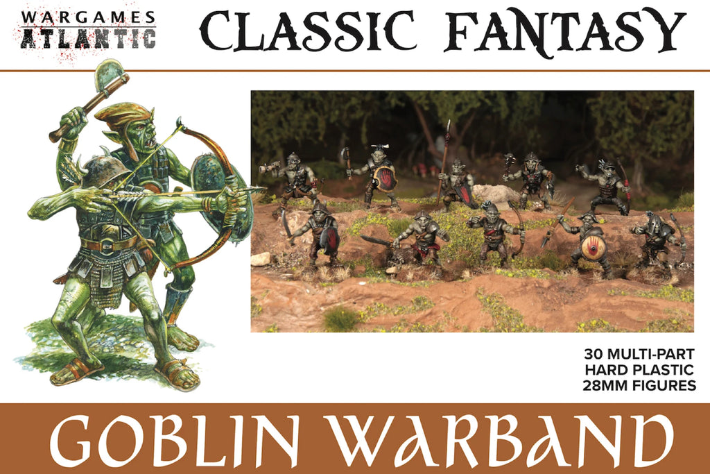 Wargames Atlantic - Goblin Warband - 30x 28mm Classic Fantasy Tropes