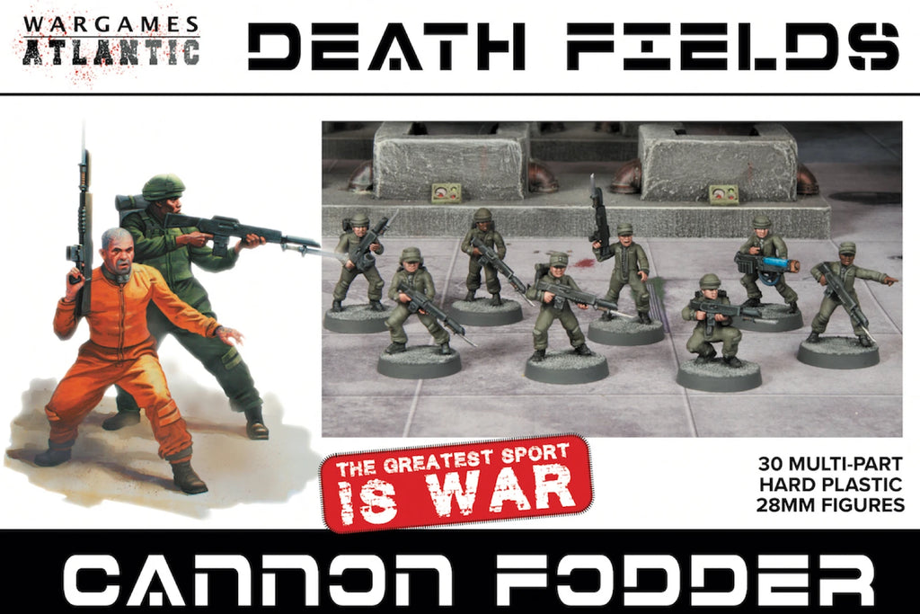 Wargames Atlantic - Death Fields Cannon Fodder- 30x 28mm Sci-fi Infantry