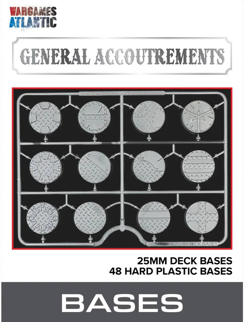 Wargames Atlantic - General Accoutrements: 25mm Deck Bases