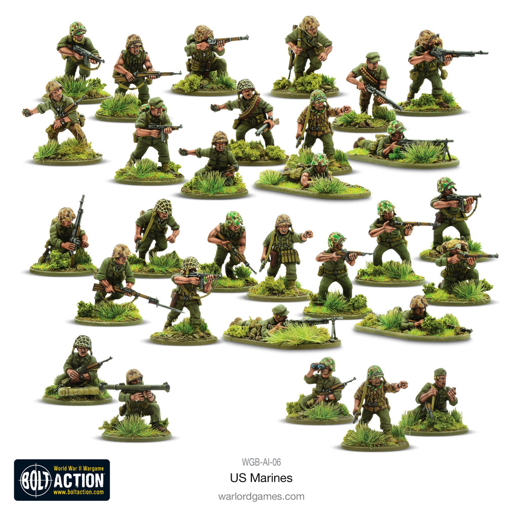 Bolt Action - USA - US Marines plastic box set