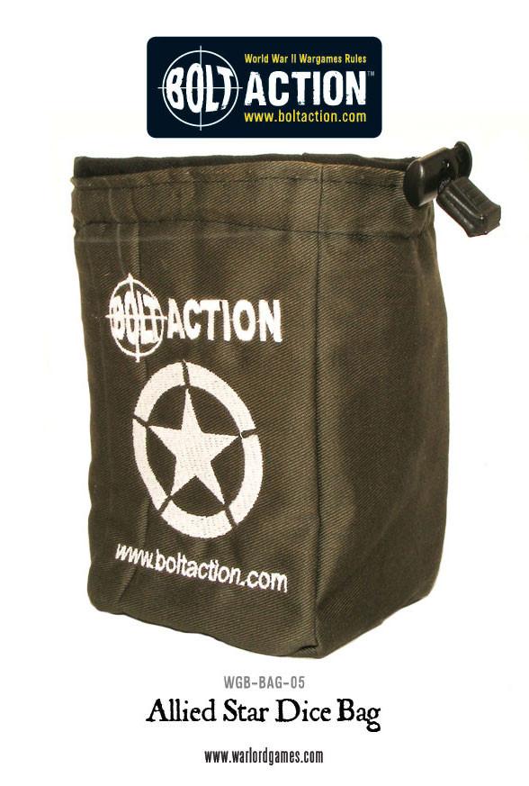 Bolt Action - Order Dice Bag - Allied Star