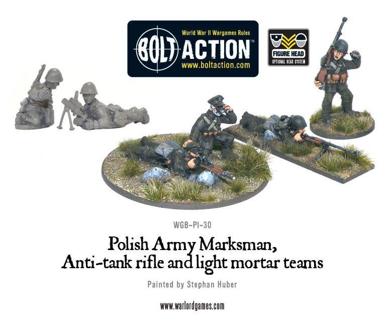 Bolt Action - Polish - Polish Army Marksman, Anti-tank rifle and Light Mortar Teams