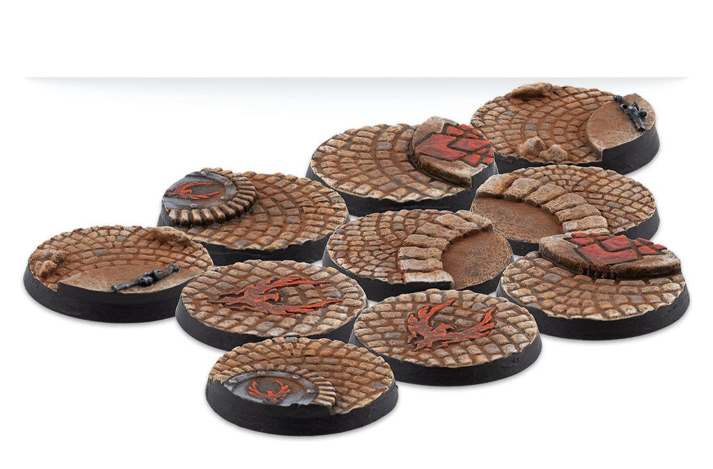 Warcrow - Bases: 30mm Hegemony Scenery Bases, Alpha Series