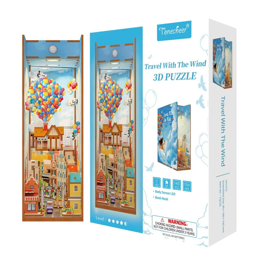 Travel with the Wind Book Nook Tonecheer
