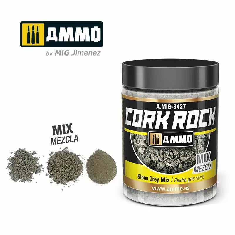Ammo by MIG - 8427 - Dioramas - Terraform Cork Rock - Stone Grey Mox 100ml