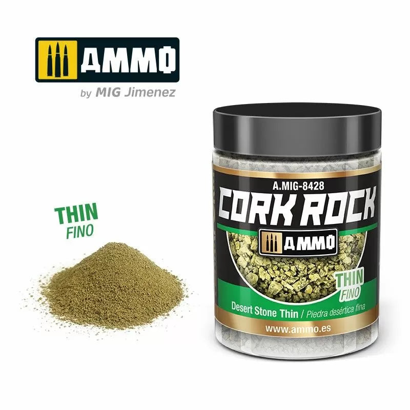 Ammo by MIG - 8428 - Dioramas - Terraform Cork Rock - Desert Stone Thin 100ml