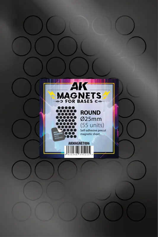 AK Interactive Magnets for Bases Round 25mm (55)