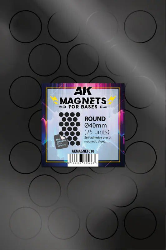 AK Interactive Magnets for Bases Round 40mm (25)