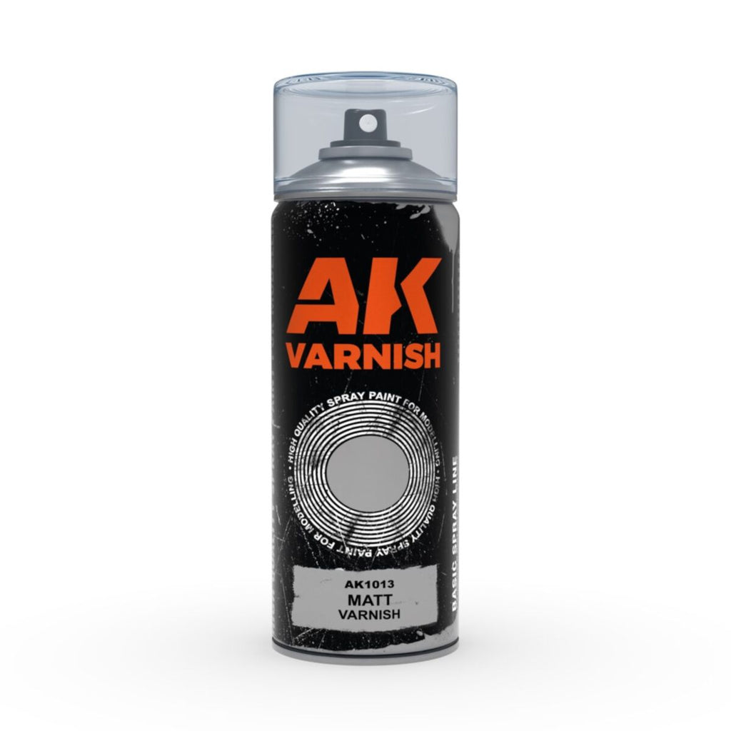 Ak Interactive - AK1013 - Aerosol Spray Primer - Matt Varnish - Spray 400ml (Includes 2 Nozzles)
