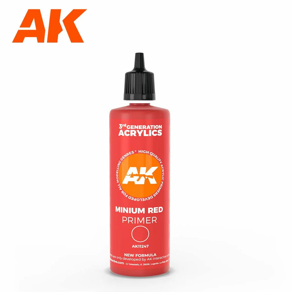AK Interactive - 3Gen Primers - Minimum Red Surface Primer - 100ML - AK11246