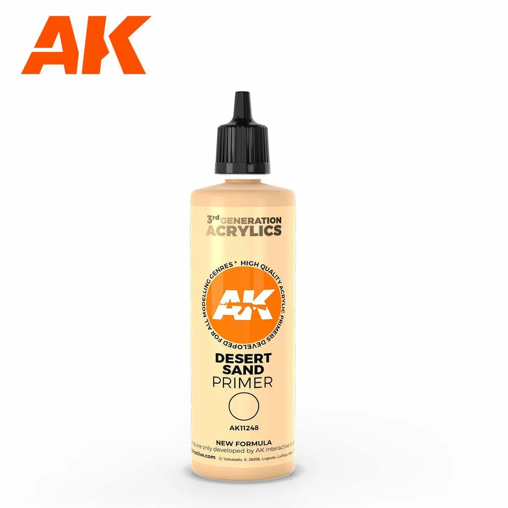 AK Interactive - 3Gen Primers - Desert Sand Surface Primer - 100ML - AK11248