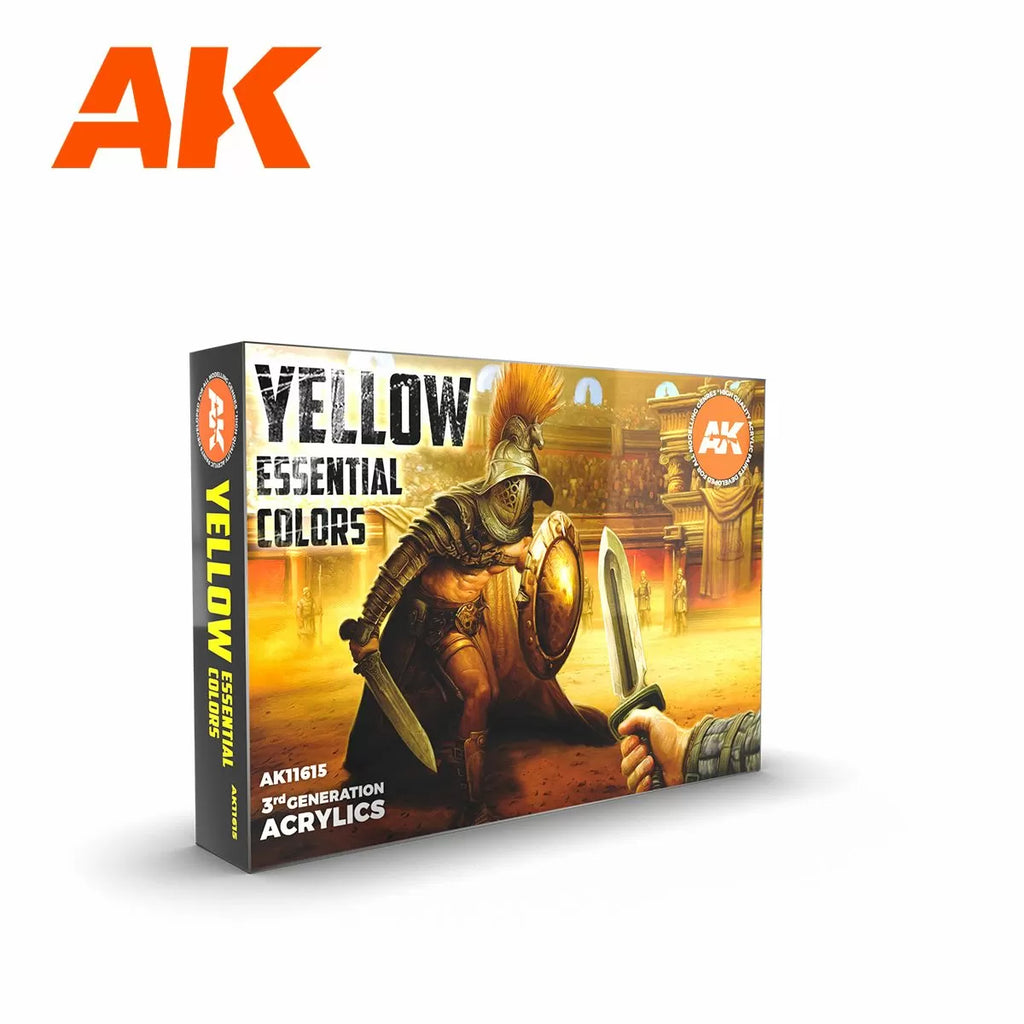 AK Interactive 3Gen Sets - Yellow Essential Colors - AK11615