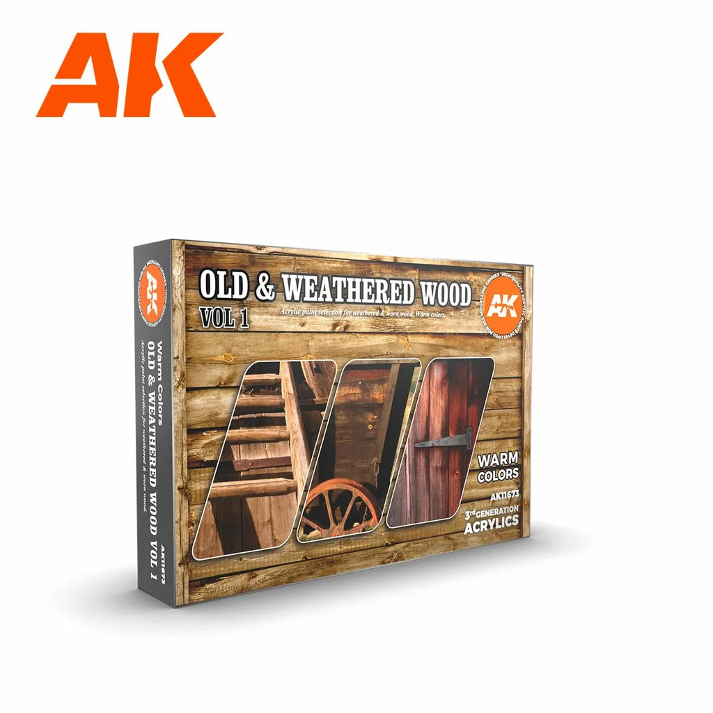 Ak Interactive 3Gen Sets - Old & Weathered Wood Volume 1 - AK11673