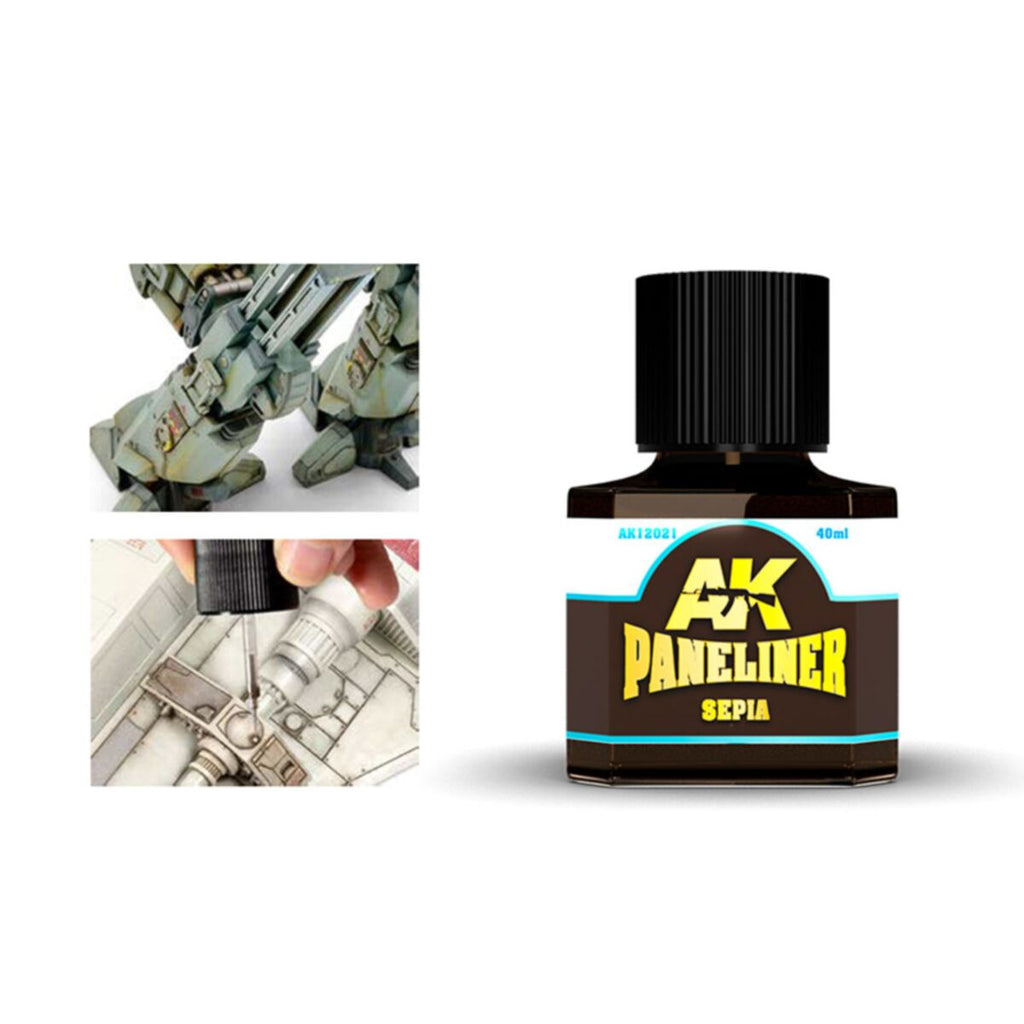 AK Interactive - AK12021 - Weathering - Sepia Paneliner 40ml