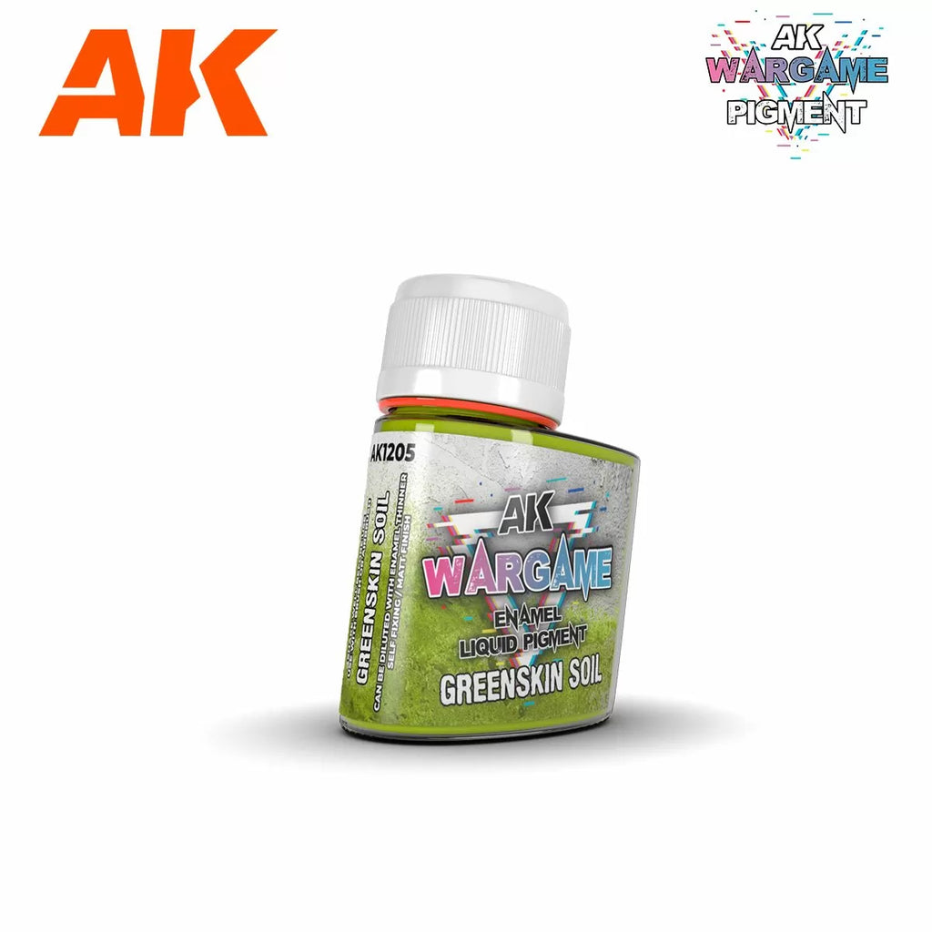 AK Interactive Wargame Enamel Liquid Pigments - Greenskin Soil 35 ml - AK1205