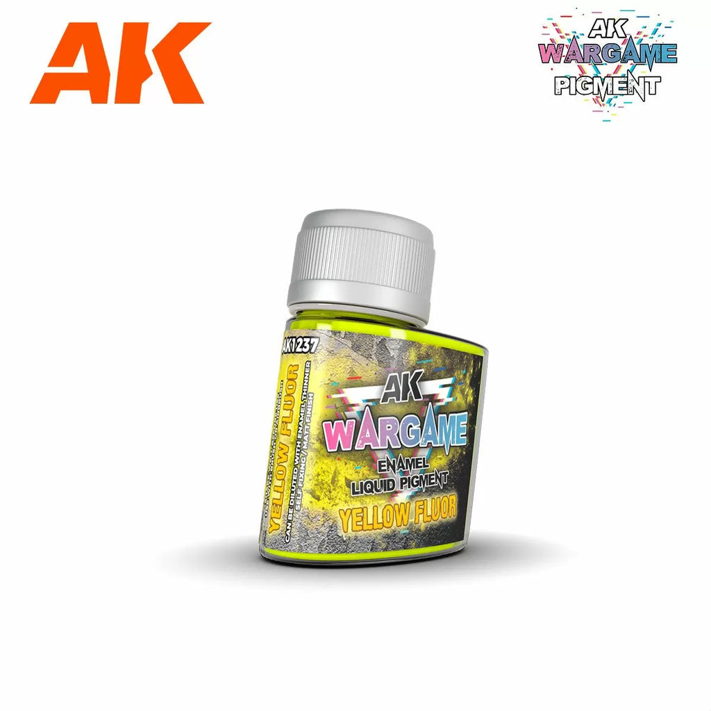 AK Interactive Wargame Enamel Liquid Pigments - Yellow Fluor 35 ml - AK1237