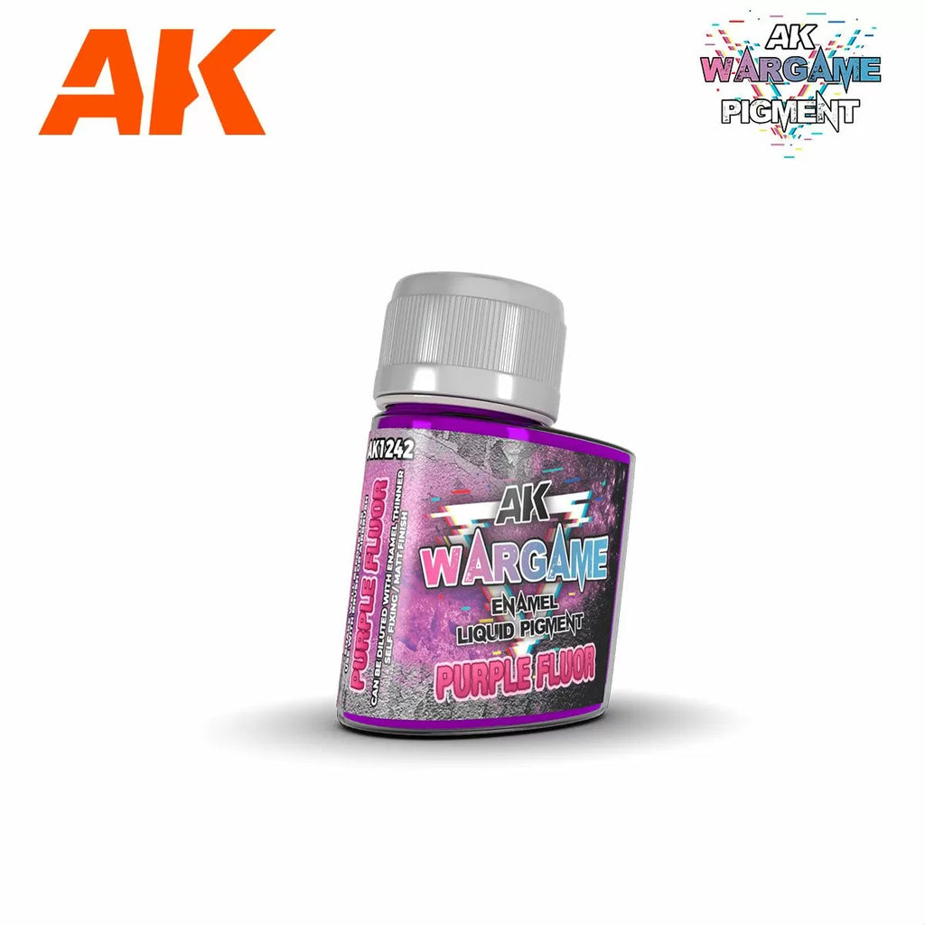 AK Interactive Wargame Enamel Liquid Pigments - Purple Fluor 35 ml - AK1242