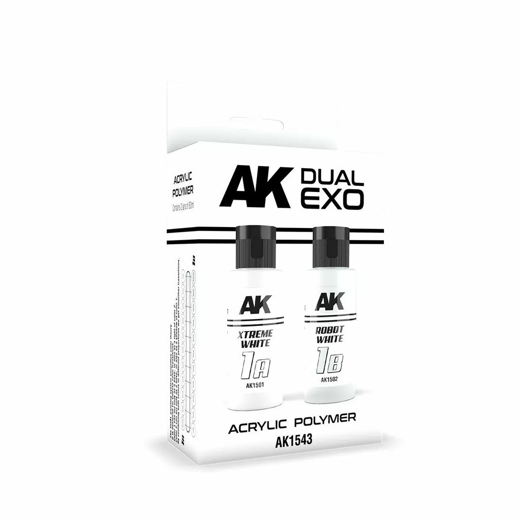 AK Interactive - Xtreme White & Robot White Dual Exo Set - 2 x 60ML - AK1543