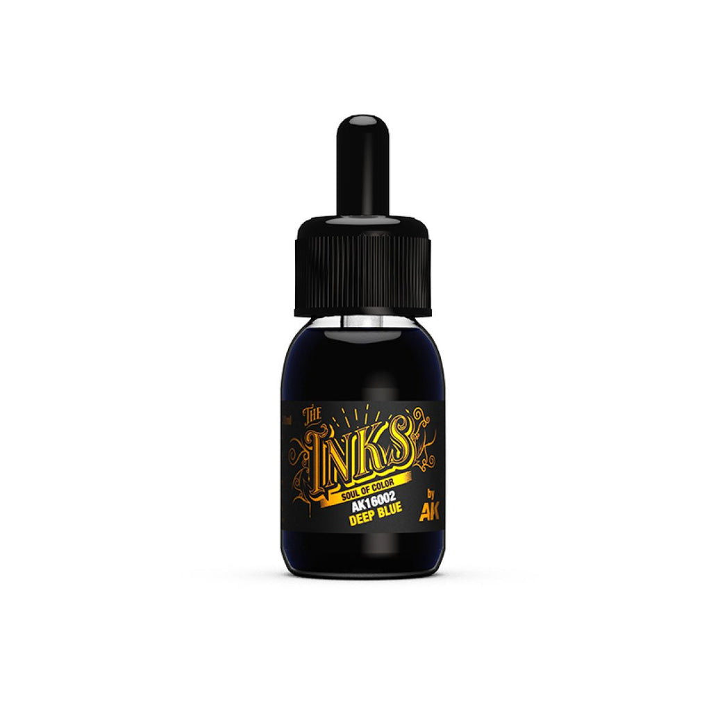 AK Interactive - AK16002  - The Inks - Deep Blue 30ml