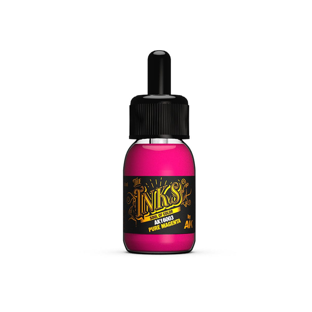 AK Interactive - AK16003  - The Inks - Pure Magenta 30ml