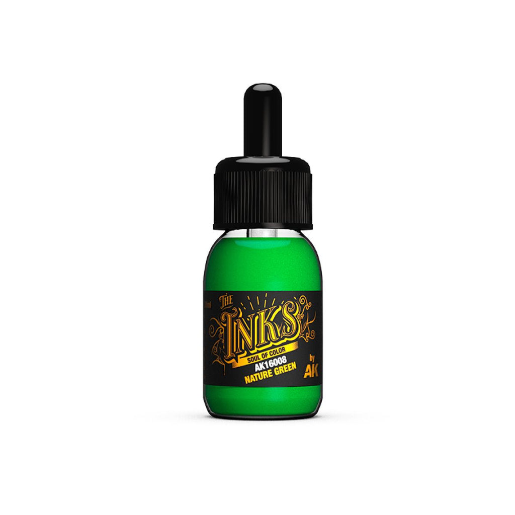 AK Interactive - AK16008  - The Inks - Nature Green 30ml