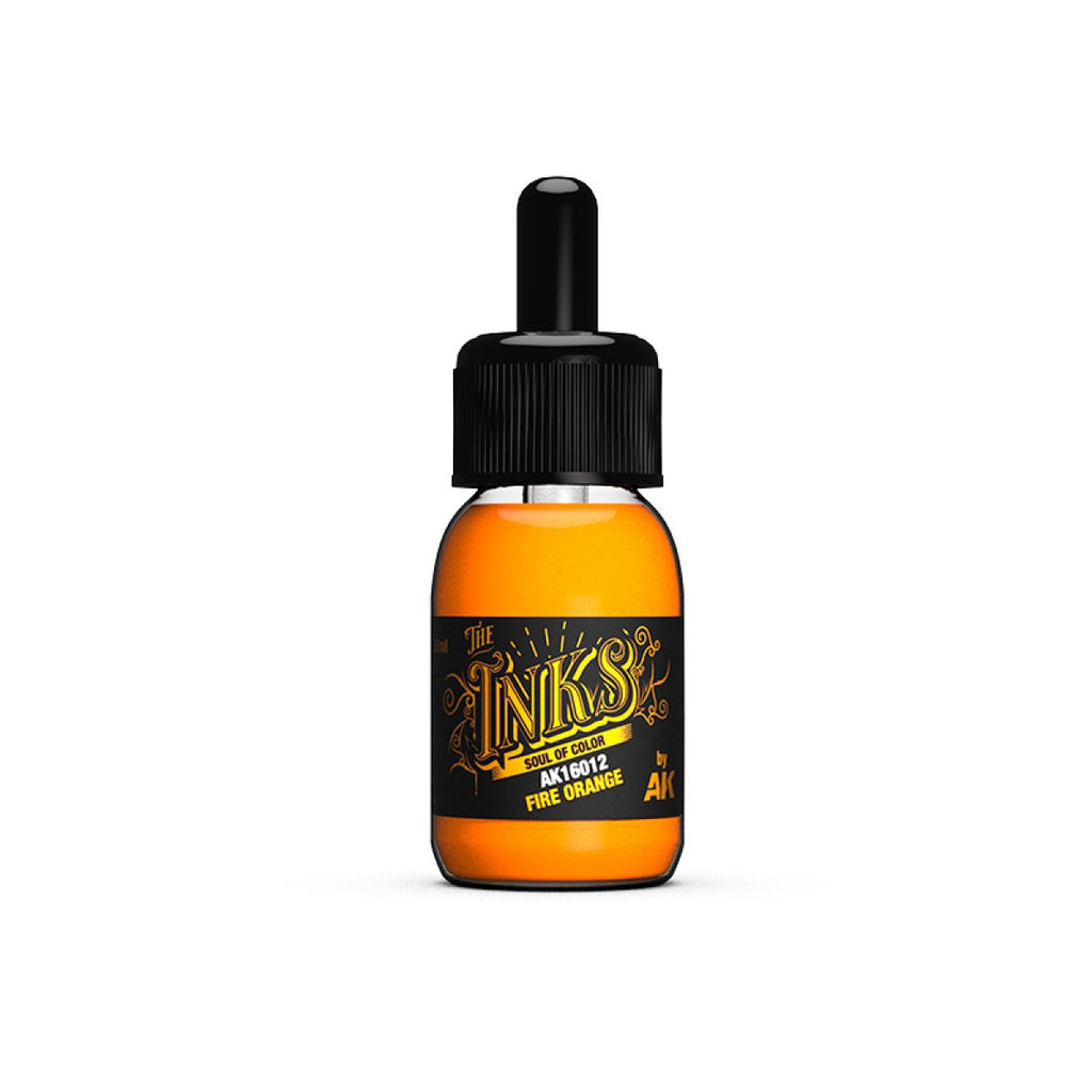 AK Interactive - AK16012  - The Inks - Fire Orange 30ml