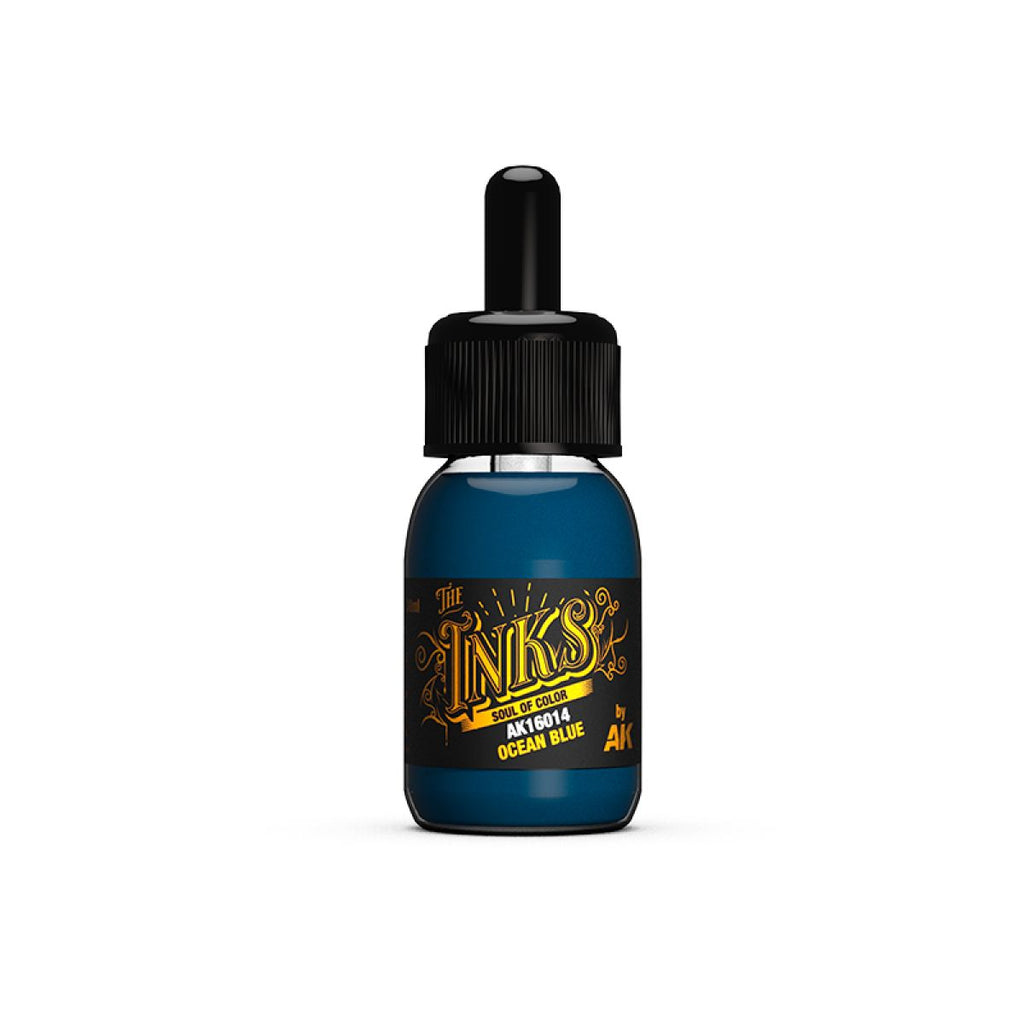 AK Interactive - AK16014  - The Inks - Ocean Blue 30ml