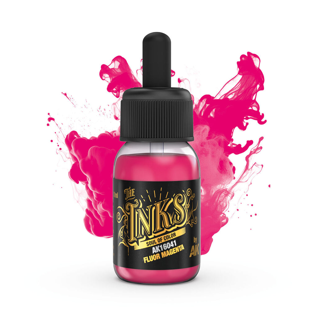 AK Interactive - AK16041 - The Inks - Fluor Magenta 30ml