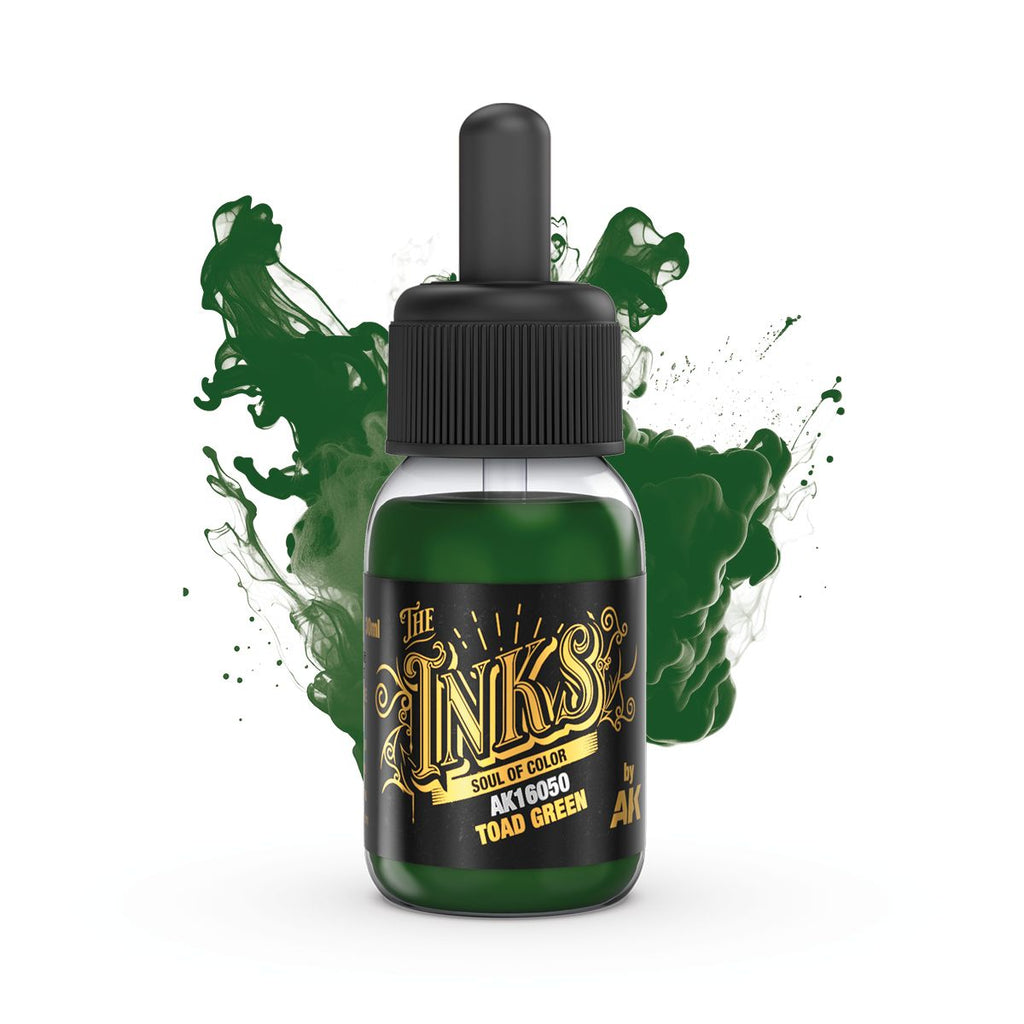 AK Interactive - AK16050 - The Inks - Toad Green 30ml