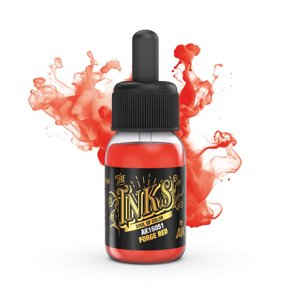 AK Interactive - AK16051 - The Inks - Forge Red 30ml