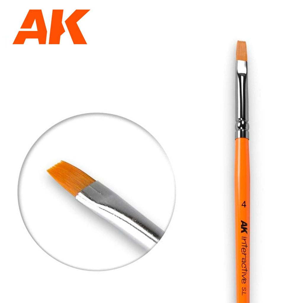 AK Interactive - Brushes - Flat Brush Synthetic 4 - AK610