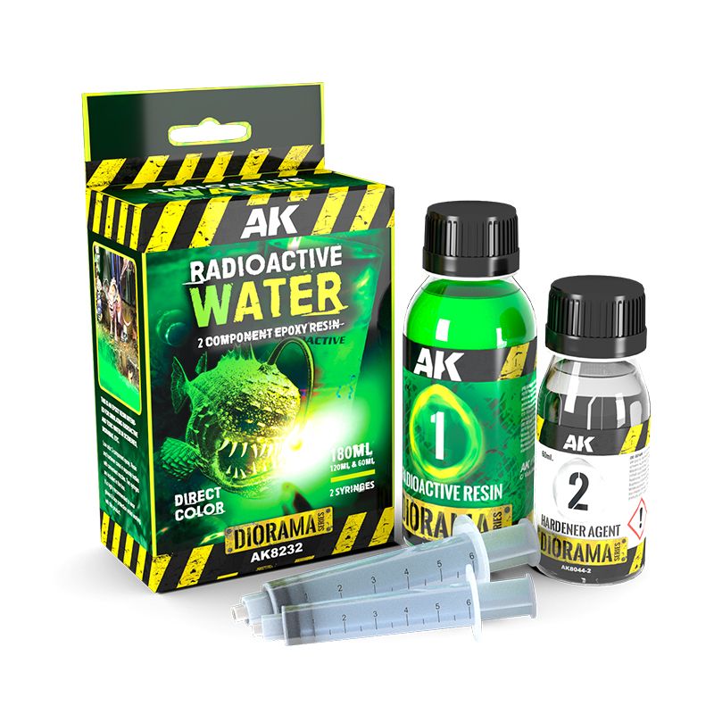 AK Interactive - AK8232 - Dioramas - Terrains - Resin Radioactive Water Components Epoxy Resin 180 ml