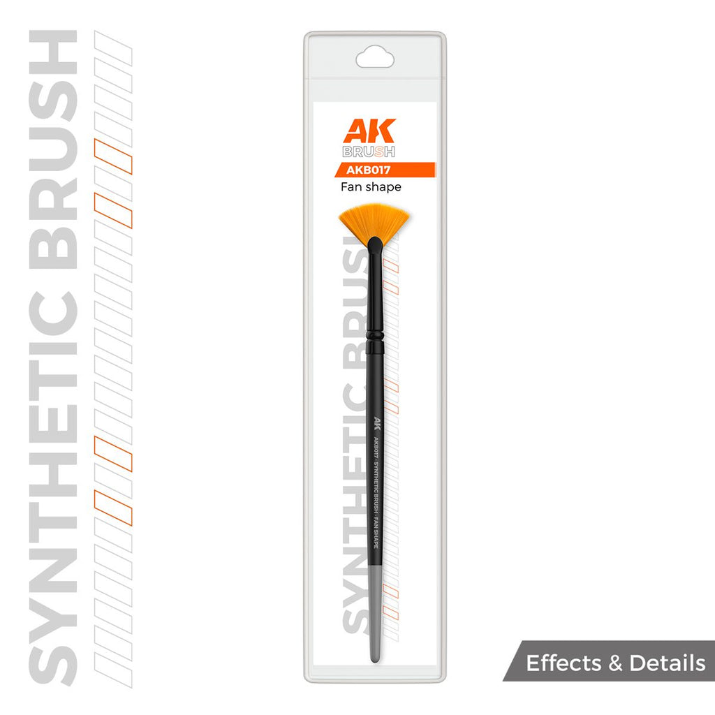AK Interactive - AKB017 - Brushes - Synthetic Brush - Fan Shape