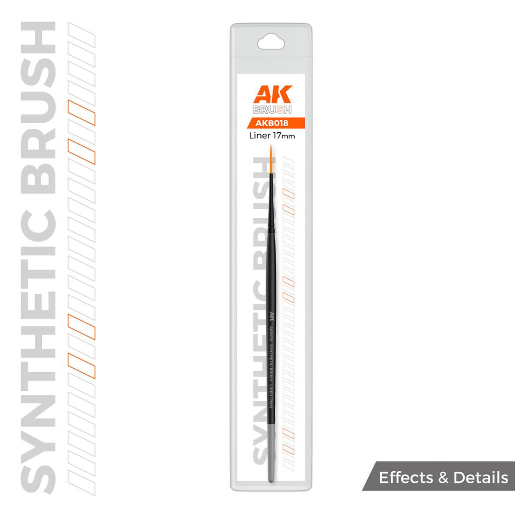AK Interactive - AKB018 - Brushes - Synthetic Brush - Liner 17Mm