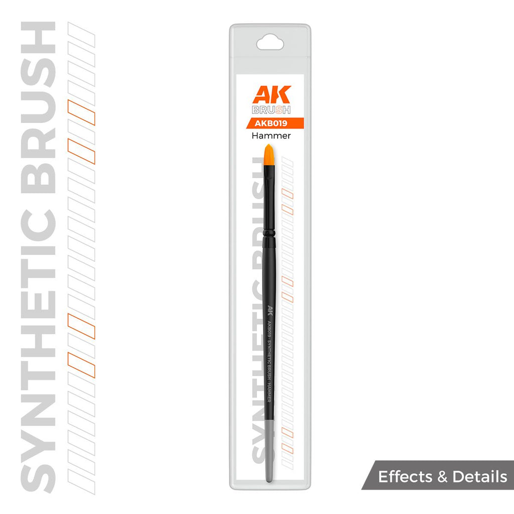 AK Interactive - AKB019 - Brushes - Synthetic Brush - Hammer