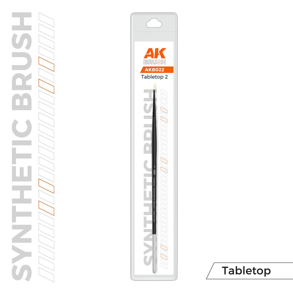 AK Interactive - AKB022 - Brushes - Synthetic Tabletop Brush - 2