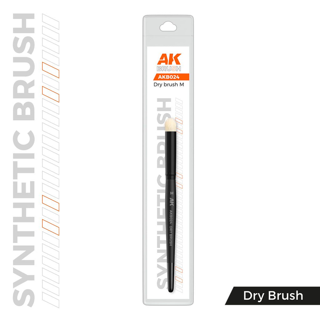 AK Interactive - AKB024 - Brushes - Synthetic Dry Brush - M