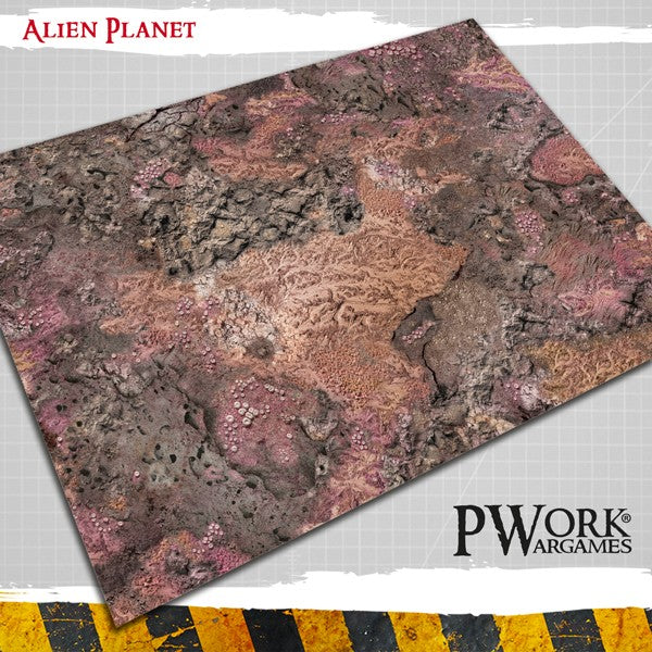 PWork - Alien Planet - Wargames Terrain Mat - 44X30"