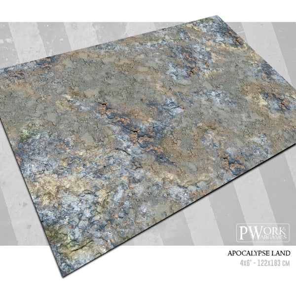 PWork - Apocalypse Land - Wargames Terrain Mat - 22X30"