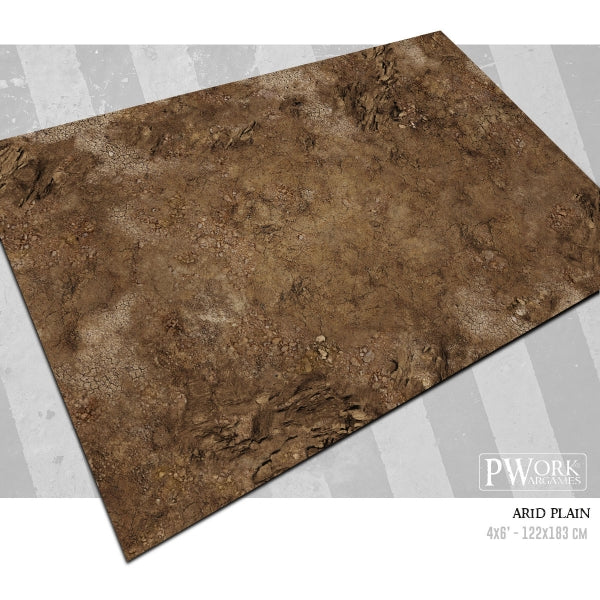 PWork - Arid Plain - Wargames Terrain Mat - 4X4'