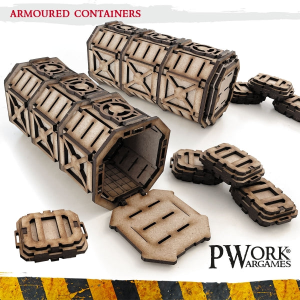 PWork - Armoured Containers - MDF Terrain Scenery