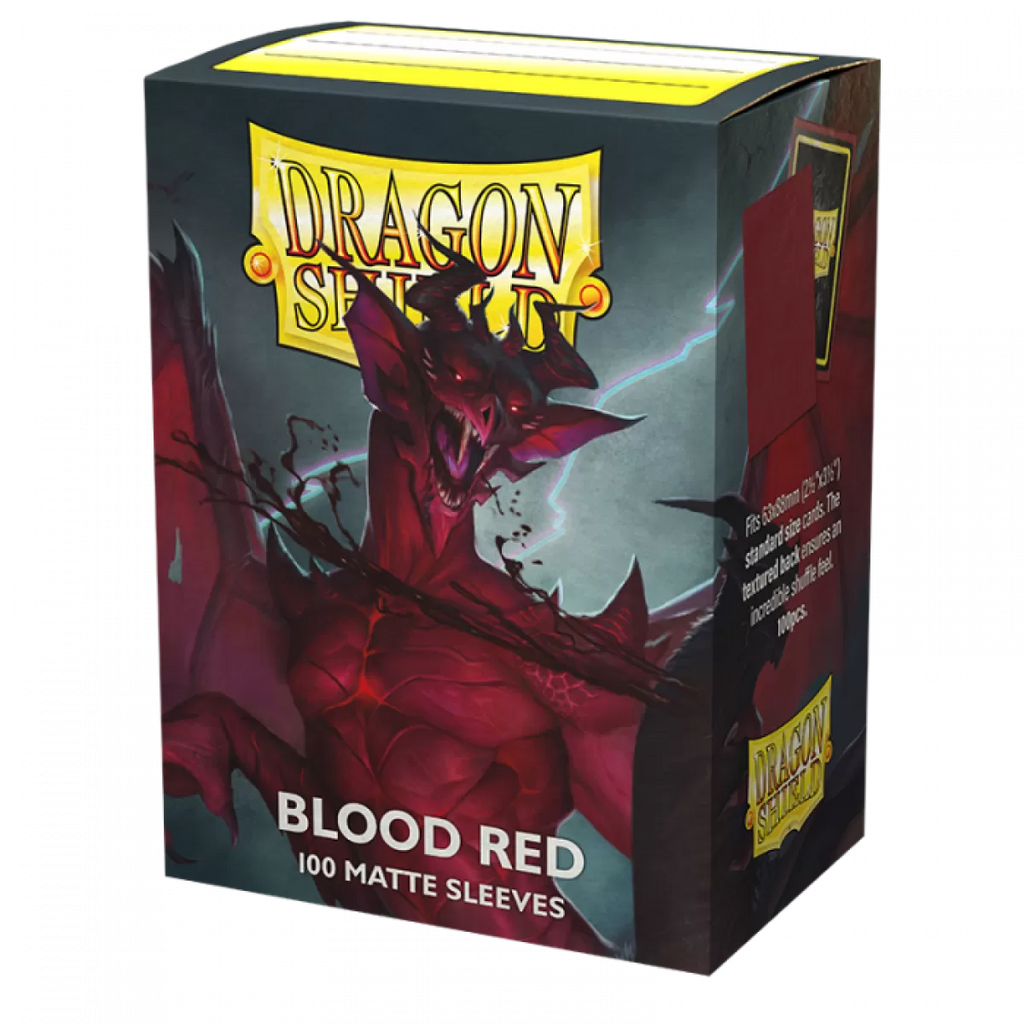 Dragon Shield - Sleeves - Box 100 - Blood Red MATTE