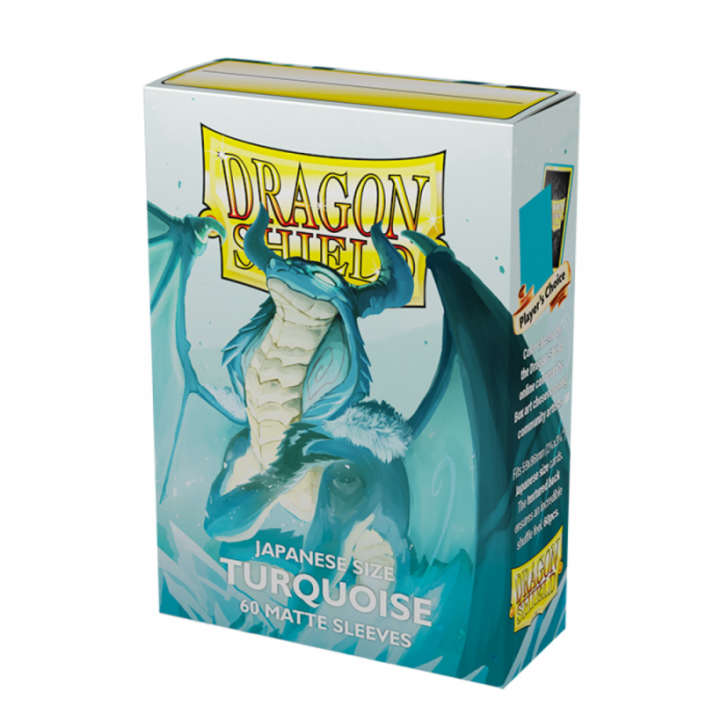 Dragon Shield: Japanese Size Sleeves – Matte – Turquoise