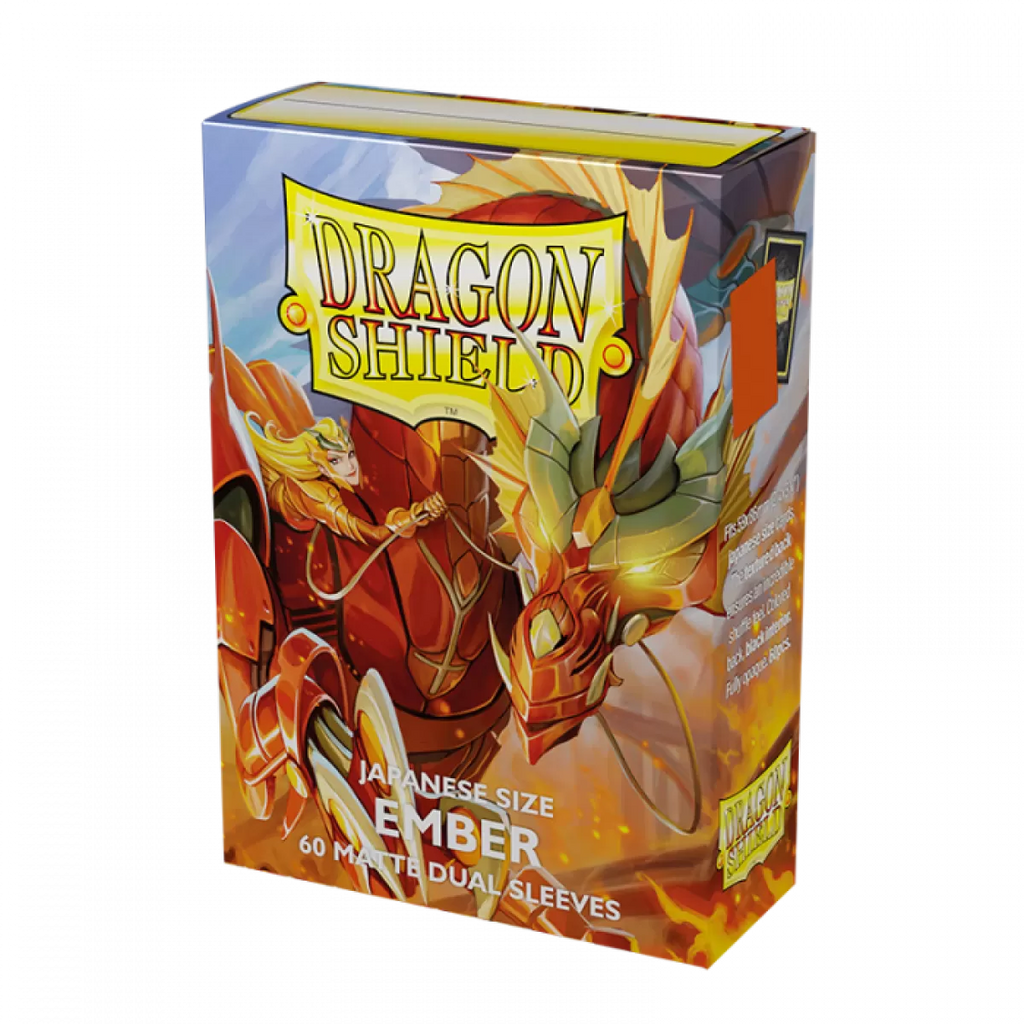 Dragon Shield - Sleeves - Japanese - Box 60 - Dual Matte Ember