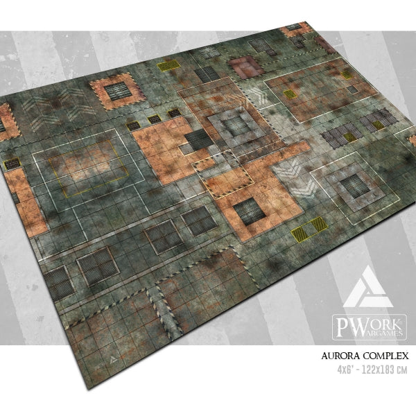 PWork - Aurora Complex - Wargames Terrain Mat - 44X30"