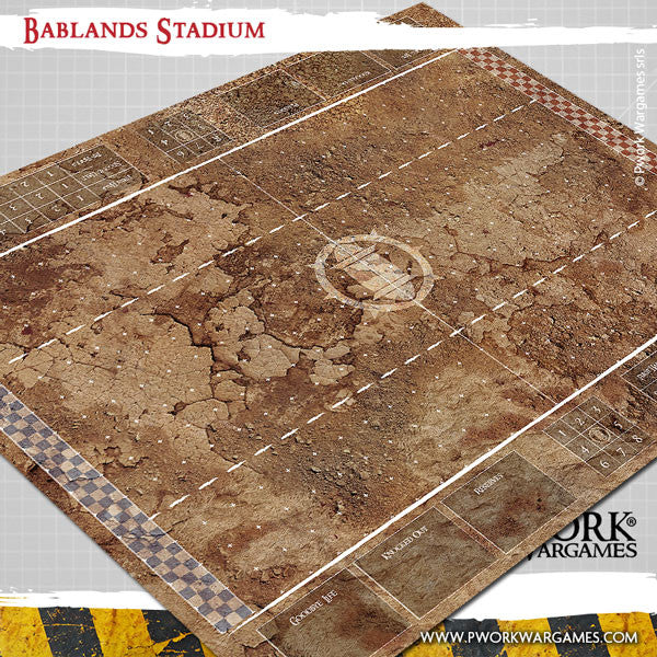 PWork - Blood Bowl - Badlands Stadium - Fantasy Football Mat